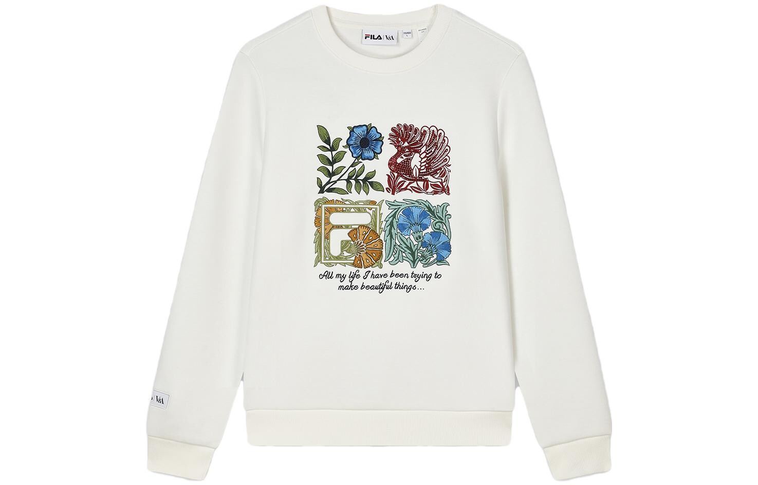 Свитшот женский Cloud White Fila