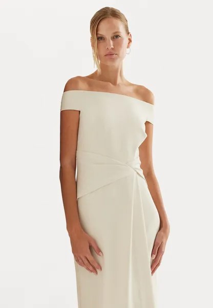 Вечернее платье Saran Short Sleeve Gown Lauren Ralph Lauren, цвет mascarpone cream