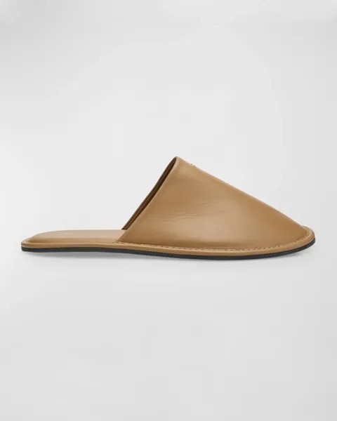 Мужские кожаные мюли Clermond Napa Giuseppe Zanotti, цвет Noisette