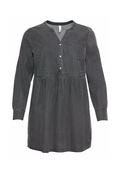 Длинная туника с завышенной талией sheego, цвет Light Grey Denim