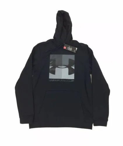 НОВИНКА Under Armour Fleece Graphic Pullover Hoodie Jacket Mens Loose Coldgear Black