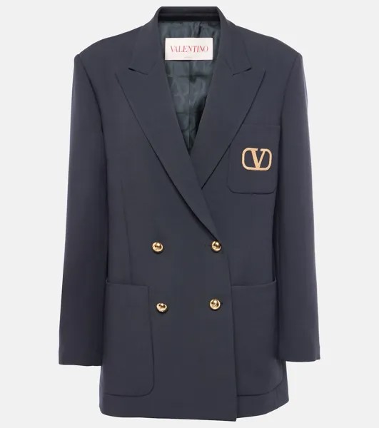 Куртка VLogo Signature из натуральной шерсти Valentino, синий