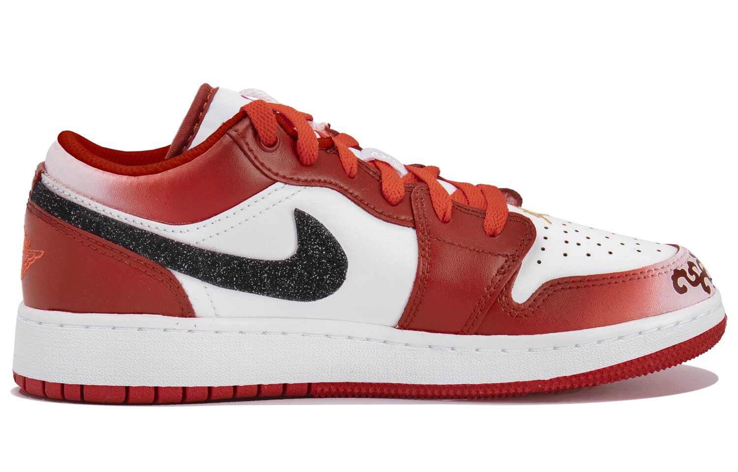 Кроссовки Air Jordan 1 Vintage Basketball Shoes Men Low-top Red, красный