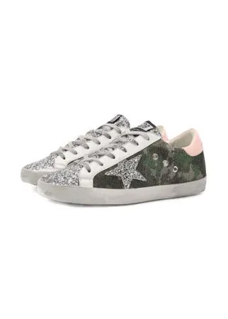 Комбинированные кеды Superstar Golden Goose Deluxe Brand