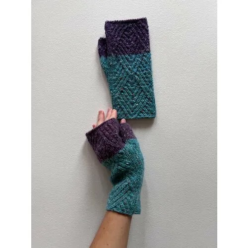 Митенки My Woolens, демисезон/зима, размер 18, мультиколор