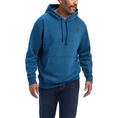 Ariat Ariat Logo Poseidon Hoodie Мужская синяя повседневная верхняя одежда 10041803