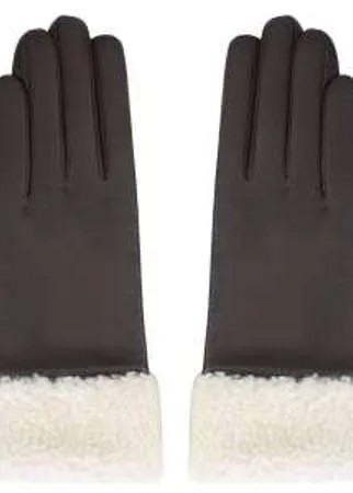 Модный и универсальный аксессуар для холодного сезона - кожаные перчатки с отделкой из натуральной овчины. Изделие в шоколадном цвете станет отличным дополнением к вашему образу.