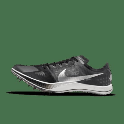 Шипованные кроссовки Nike ZoomX Dragonfly XC Cross-Country Spikes, цвет Black/Dark Smoke Grey/White/Metallic Silver