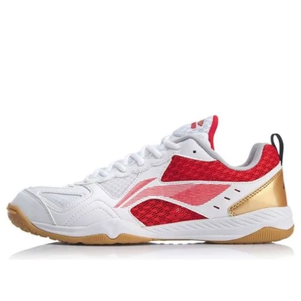 Кроссовки Li-Ning Ma Long Signature Table Tennis Shoes 'Red White', белый