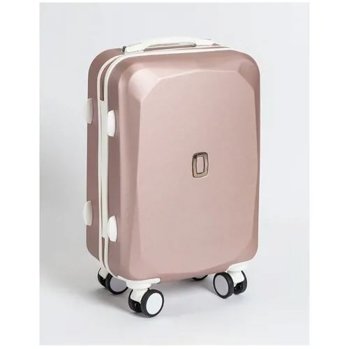 Умный чемодан Ambassador, 35 л, размер S, розовый, бежевый