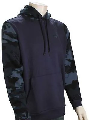 Пуловер с капюшоном Under Armour Rival Bocked — темно-синий / Admiral — новинка
