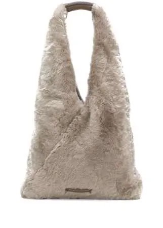 Brunello Cucinelli сумка на плечо с искусственным мехом