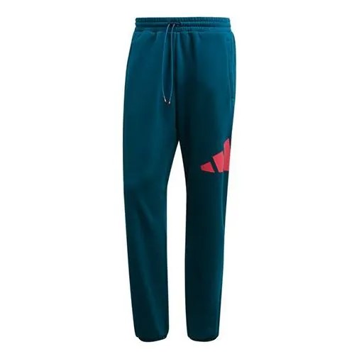 Спортивные штаны adidas Tp Fleece Pant Logo Printing Stay Warm Bundle Feet Sports Pants Blue, синий