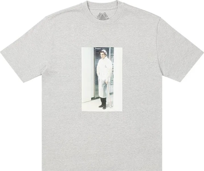 Футболка Palace American Psycho T-Shirt 'Grey Marl', серый