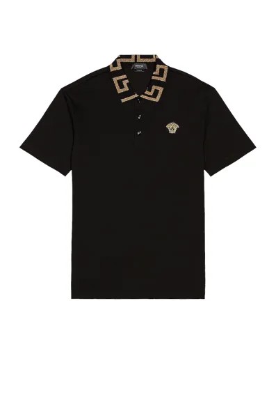 Поло Versace Taylor Fit, черный