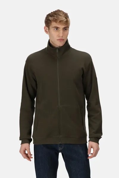 Флисовая толстовка 'Felton' Sustainable Cotton Full-Zip Bomber Jacket Regatta, зеленый