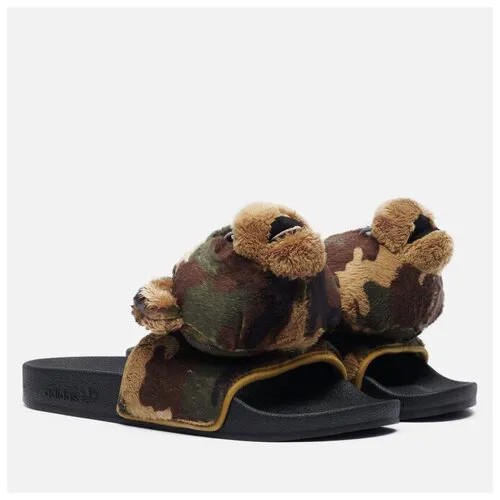 Сланцы adidas Originals x Jeremy Scott Adilette Teddy чёрный , Размер 39 EU