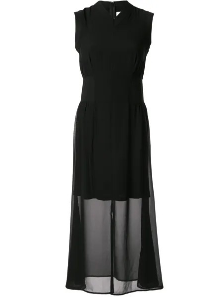 CK Calvin Klein многослойное платье Georgette