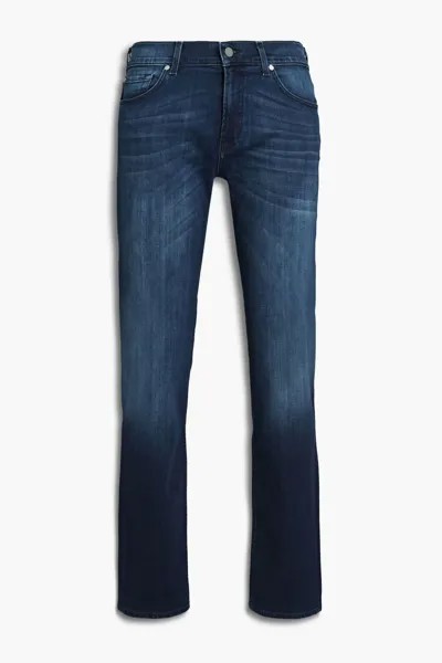 Стандартные джинсы из выцветшего денима 7 For All Mankind, темный деним