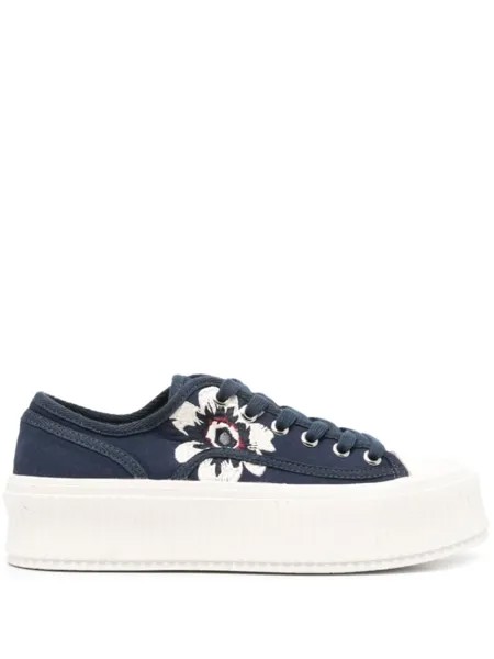 Dorothee Schumacher кроссовки из парусины Floral Sportiness, синий