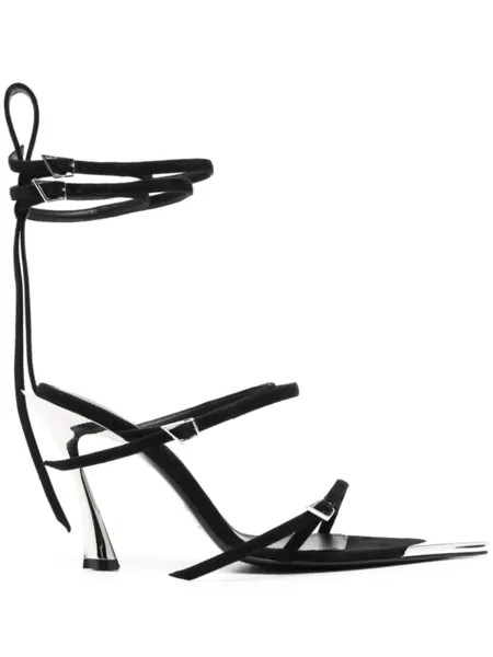 Mugler босоножки Fang 95, черный
