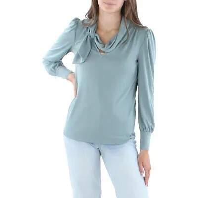 Lauren Ralph Lauren Womens Zaihab Tie Neck Blouse Pullover Top Shirt BHFO 3303