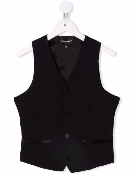 Emporio Armani Kids однобортный жилет