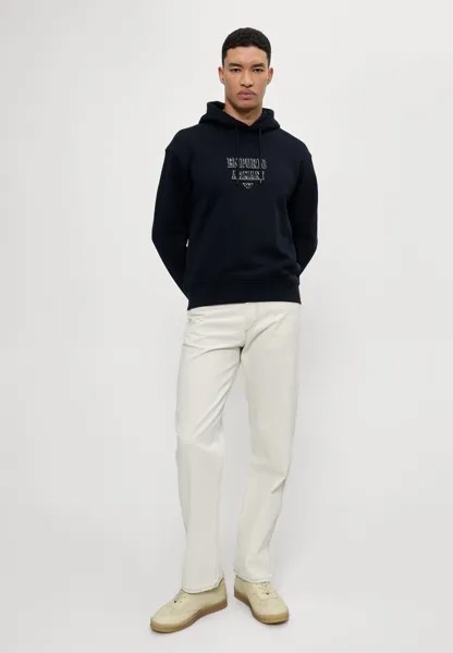 Джемпер с капюшоном FELPA Emporio Armani, темно-синий