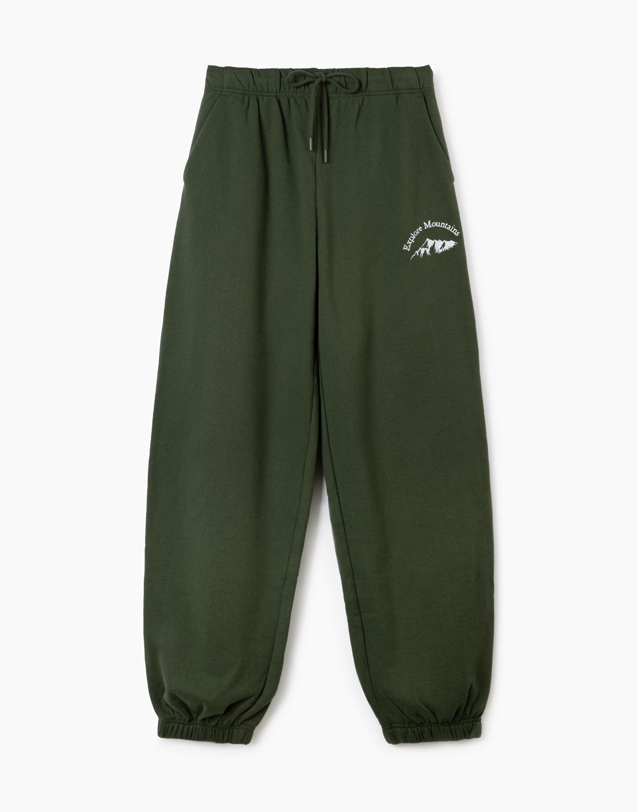 Спортивные брюки женские Gloria Jeans GAC021649 зеленые XL/170 (52-54)
