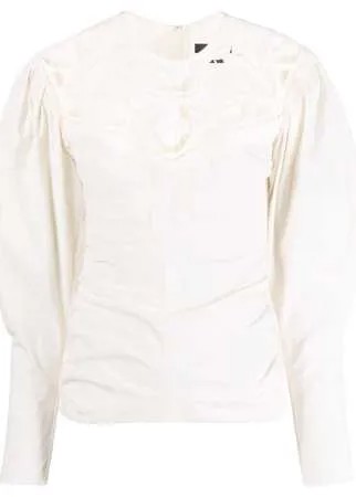 Isabel Marant блузка с кружевной вставкой