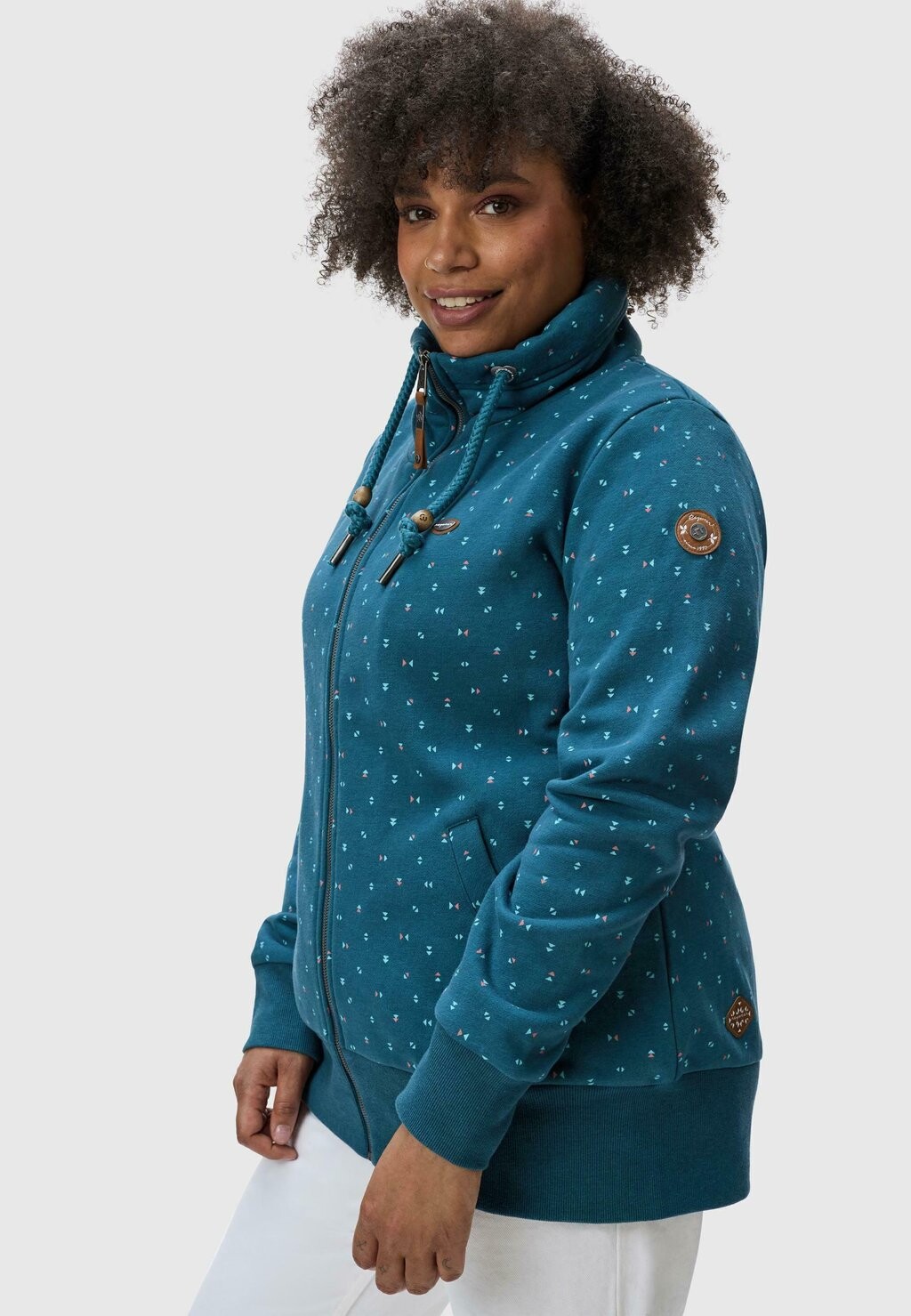 Толстовка на молнии RYLIE PLUS Ragwear, бирюзовый