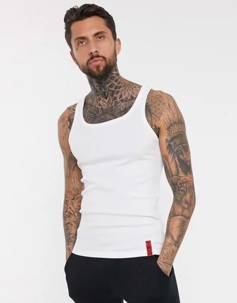 Белая майка HUGO bodywear x Liam Payne-Белый
