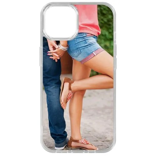 Чехол-накладка Krutoff Clear Case Босоножки женские для iPhone 14