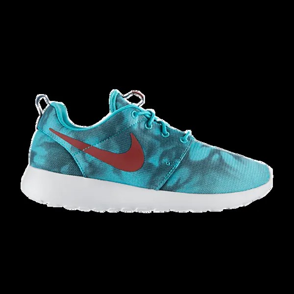 Кроссовки Nike Rosherun Print 'Hyper Jade', бирюзовый