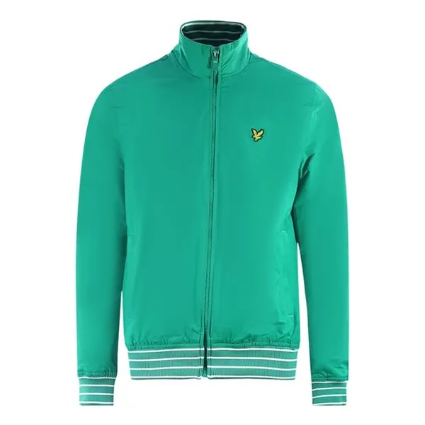 Куртка с воротником-воронкой цвета морской волны Lyle & Scott, зеленый