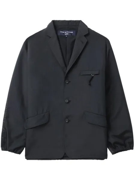 Comme des Garçons Homme однобортный пиджак с заостренным воротником, черный