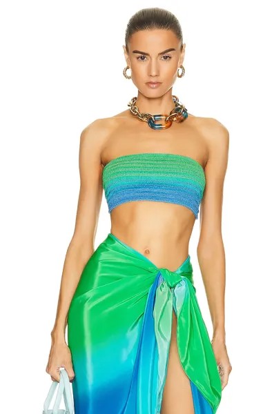 Топ Rococo Sand Kiki Bandeau, цвет Blue & Green Ombre