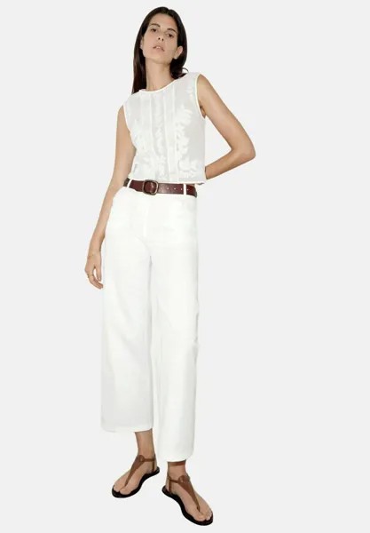 Блуза EMBROIDERED SLEEVELESS Marks & Spencer, кремовый