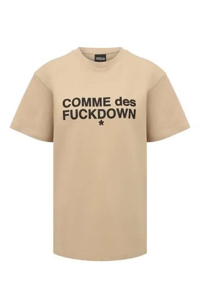 Хлопковая футболка Comme des Fuckdown