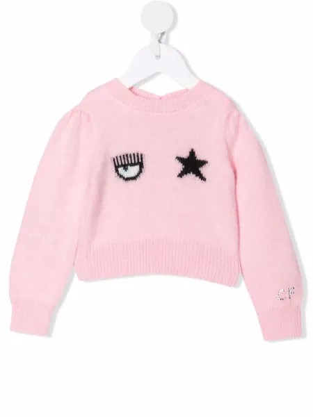 Chiara Ferragni Kids джемпер с объемными рукавами