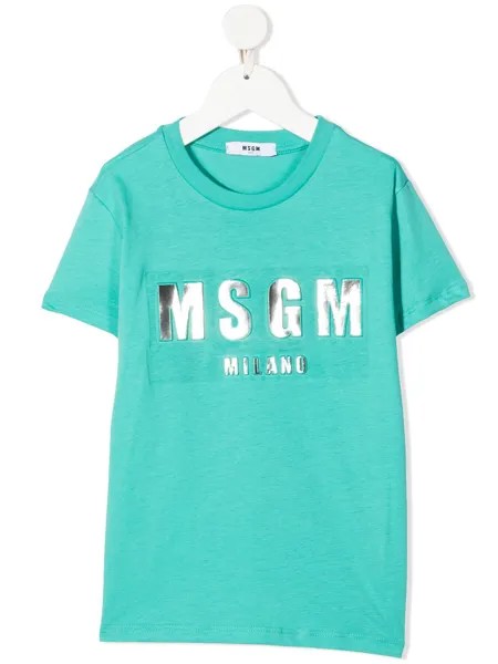 MSGM Kids футболка с логотипом