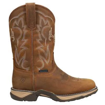 Ariat Anthem Deer Водонепроницаемые ковбойские женские коричневые повседневные ботинки с квадратным носком 100425