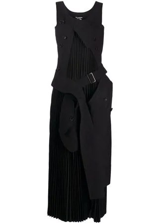 Junya Watanabe Comme des Garçons Pre-Owned деконструированное плиссированное платье