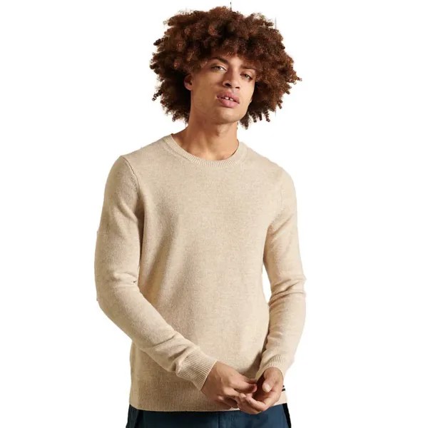 Свитер Superdry Lambswool Lightweight, бежевый