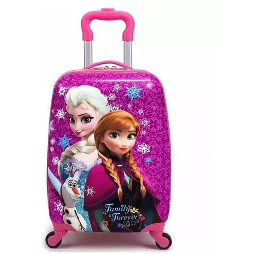 Умный чемодан , ABS-пластик, ручная кладь, 27х44х21 см, телескопическая ручка, фиолетовый