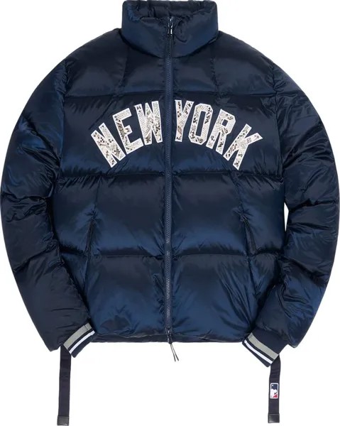 Пуховик Kith For Major League Baseball New York Yankees Midi Puffer Jacket 'Navy', синий
