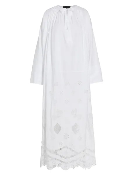 Платье макси Nelya с люверсами Nili Lotan, белый