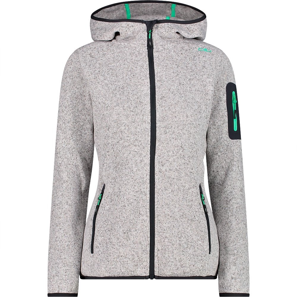 Куртка CMP 3H19826 Hooded Fleece, серый
