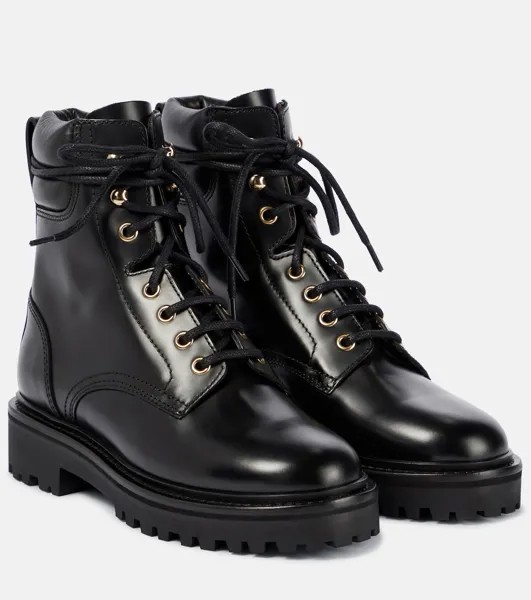 Кожаные армейские ботинки Campa Isabel Marant, черный