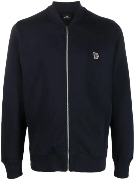 Бомбер Big Pony на молнии PS Paul Smith, синий